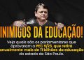 Por que tantos estudantes abandonam a escola no Estado de São Paulo? Artigo: Profª. Bebel – Deputada Estadual (PT-SP)